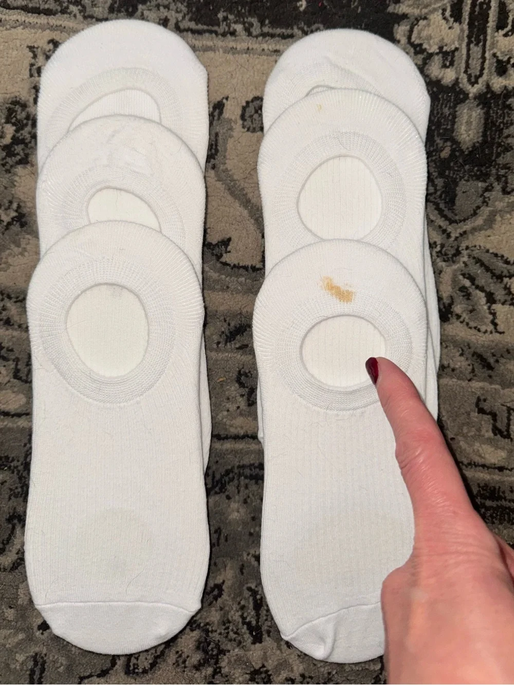GAP White No-Show Athletic Sock Liners - 6 Pair